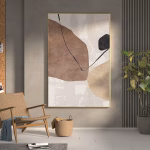 Tableau Abstrait Neutre – decoration Murale Minimaliste