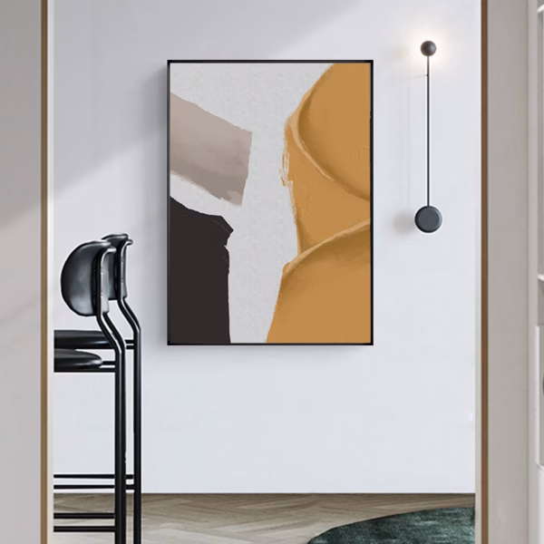 Tableau Abstrait Orange