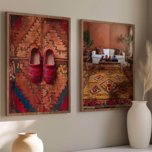 Ensemble de 2 tableaux marocains