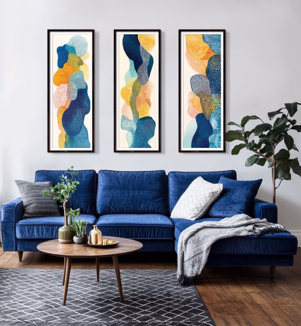 Lot de 3 Affiches Abstraites