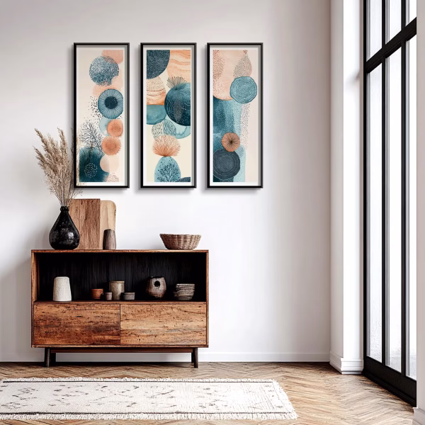 Lot de 3 Affiches Abstraites