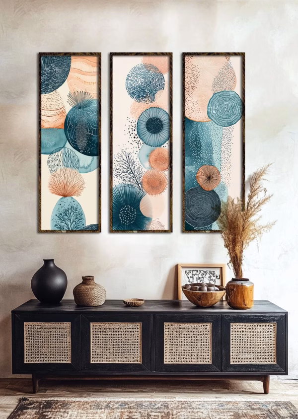 Lot de 3 Affiches Abstraites