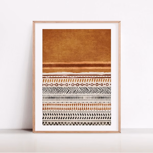 Ensemble de 2 tableaux abstraits