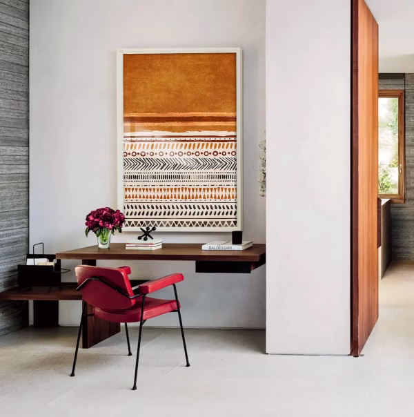 Ensemble de 2 tableaux abstraits
