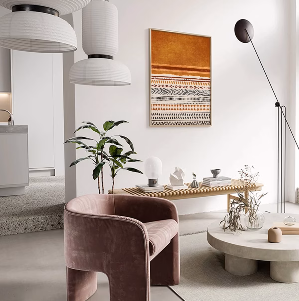 Ensemble de 2 tableaux abstraits