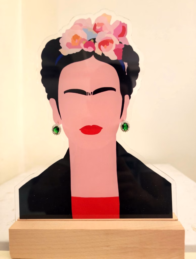 présentoir boucles d’oreilles Frida Kahlo
