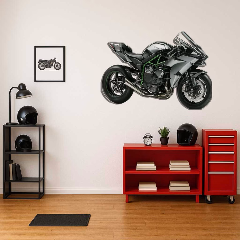 Décoration murale moto