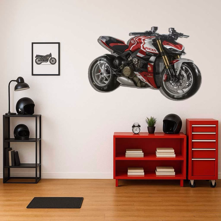 Décoration murale moto