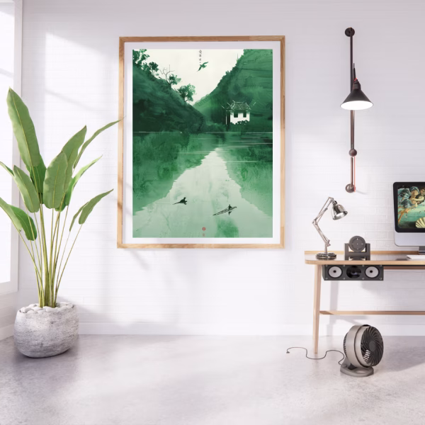 Tableau Décoratif Nature Verte