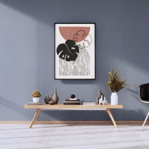 Lot de 3 Tableaux Abstraits Bohème