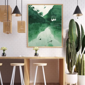 Tableau Décoratif Nature Verte