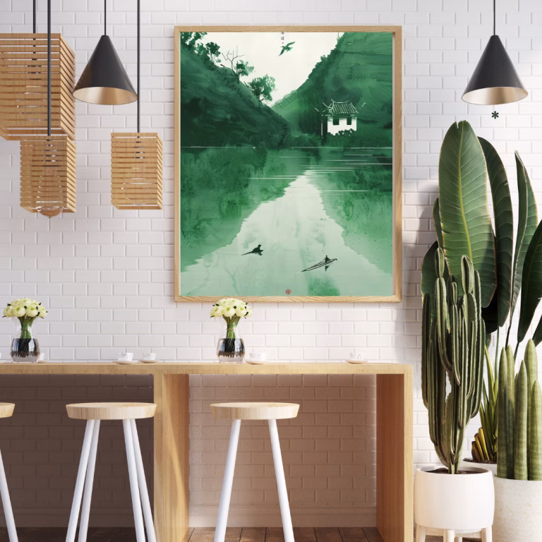 Tableau Décoratif Nature Verte