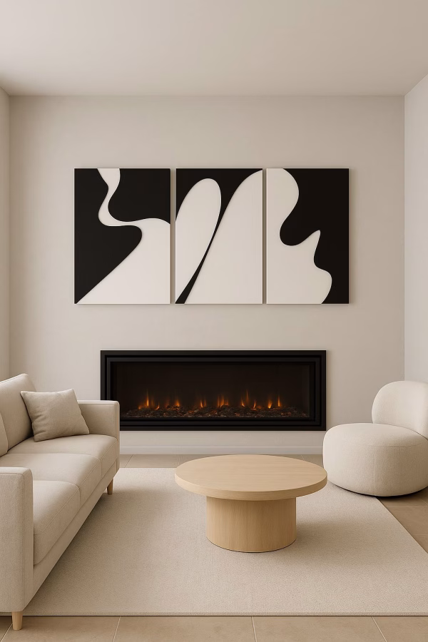 Tableaux Décoratifs Abstraits en noir