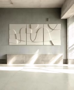 Tableaux muraux minimalistes en relief
