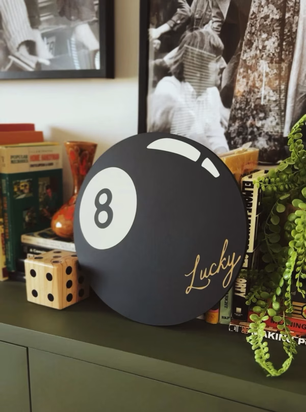Lucky Eight Ball Décoration