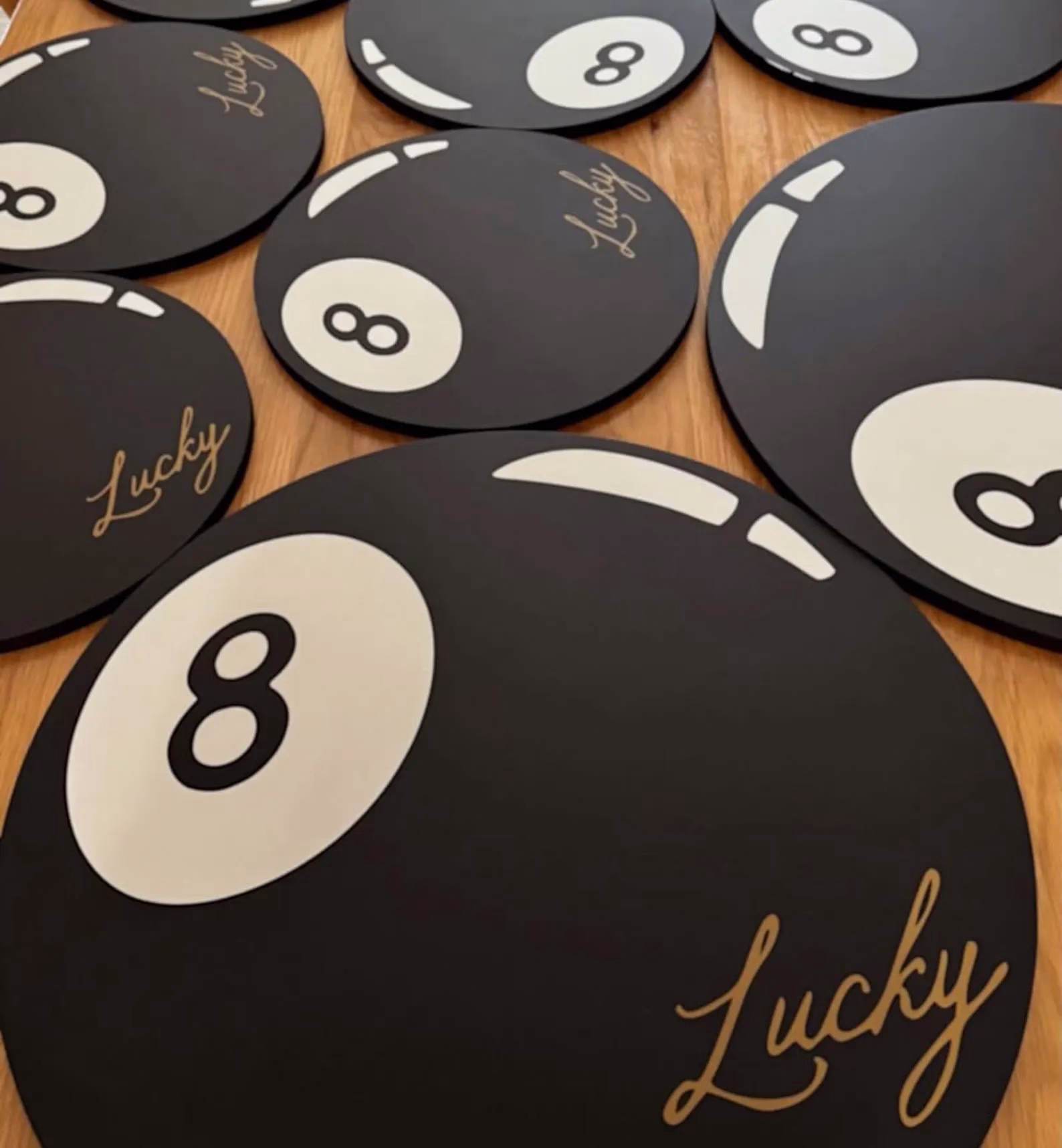 Lucky Eight Ball Décoration
