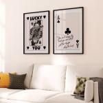 Tableaux décoratifs cartes à jouer – Art mural moderne et original
