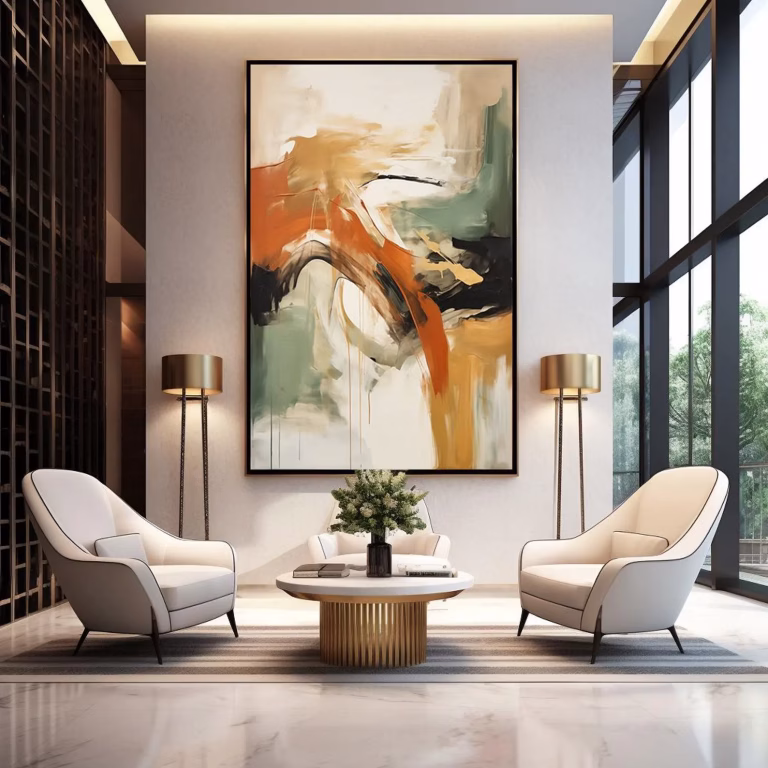 Tableau abstrait contemporain