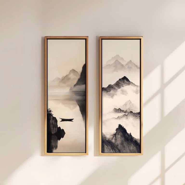 Tableaux décoratifs Japandi modernes