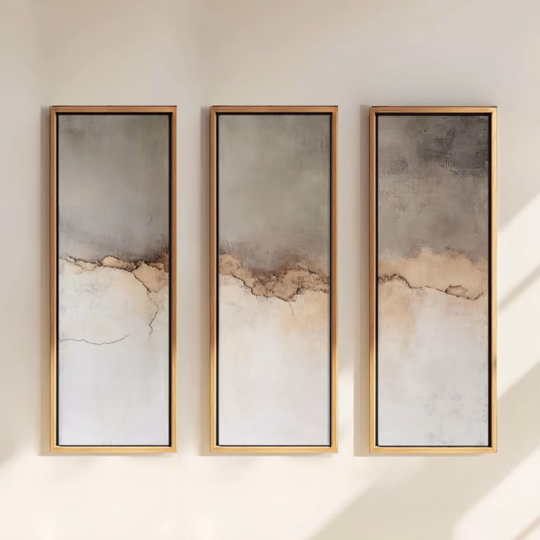 Tableaux décoratifs Wabi Sabi Japandi texturé