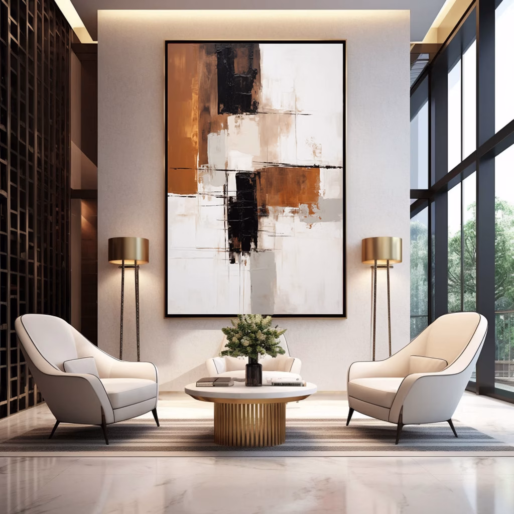 Tableau mural abstrait chic