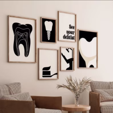 Tableaux decoratif cabinet dentaire