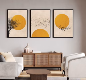 Tableaux décoratifs jaunes