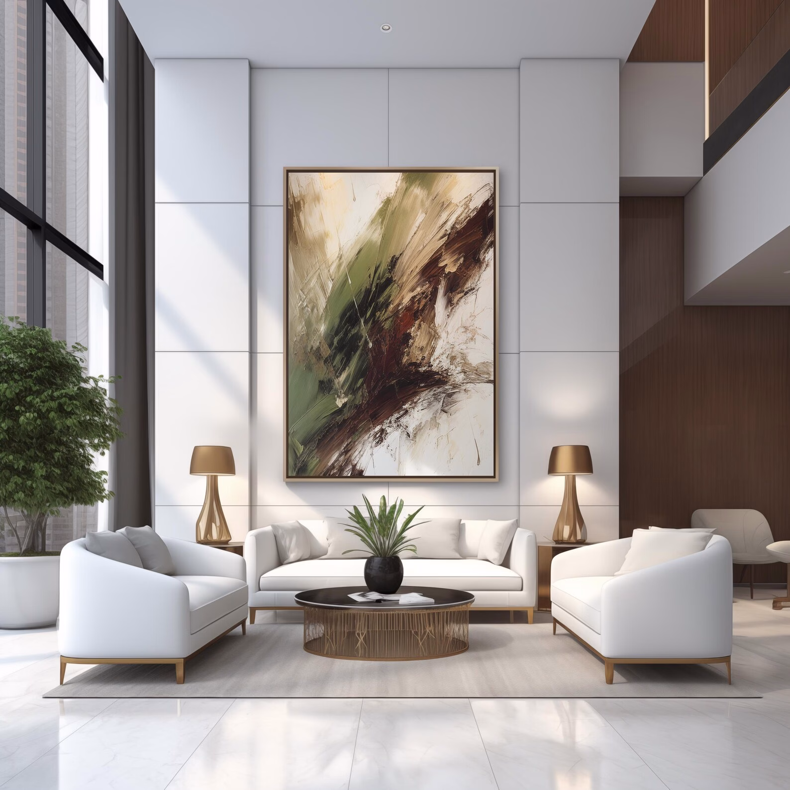 Tableau décoratif abstrait moderne