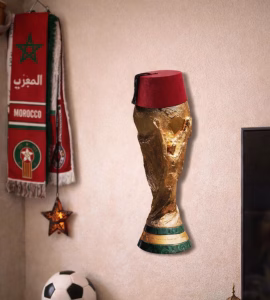 Décoration murale Coupe du monde Maroc style tarbouch