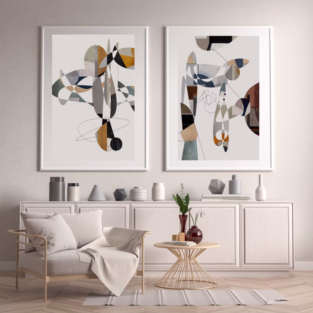 tableaux abstraits modernes géométriques