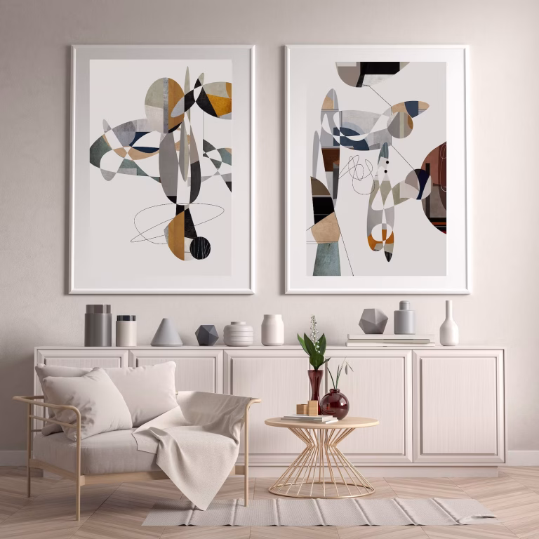 tableaux abstraits modernes géométriques