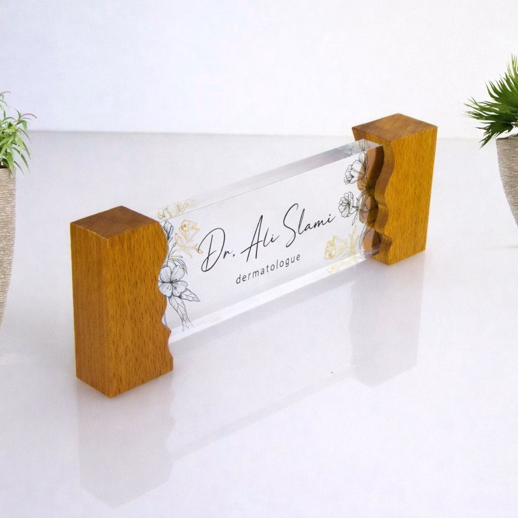 Plaque de bureau personnalisée