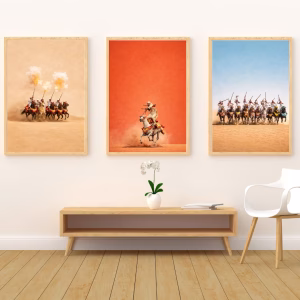 Triptyque tableaux Tbourida