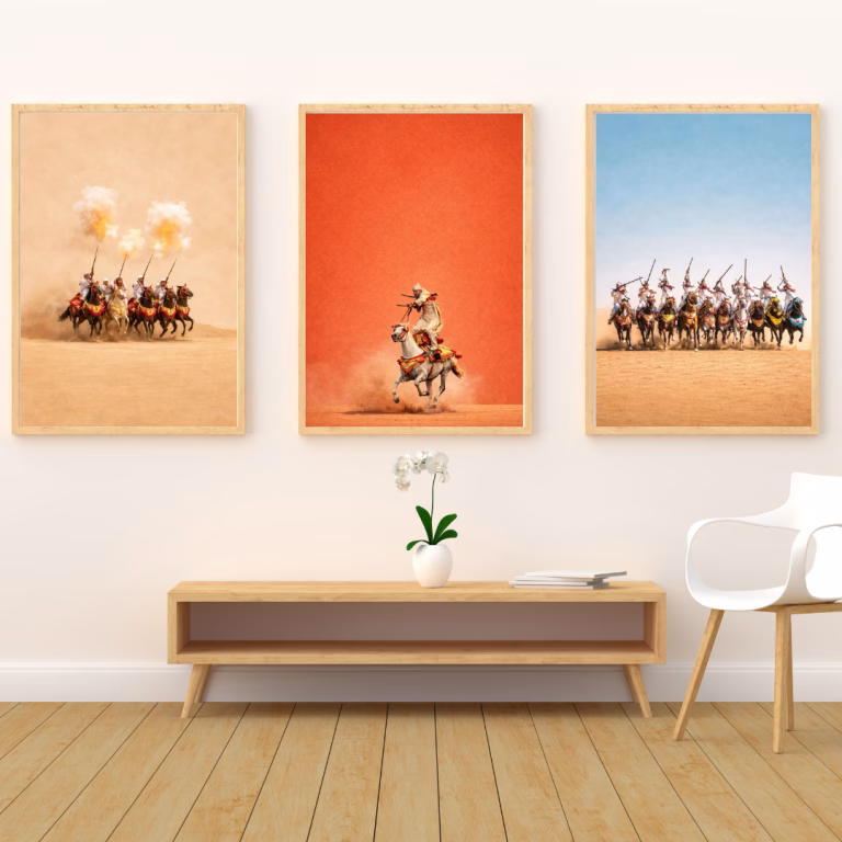 Triptyque tableaux Tbourida