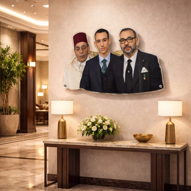 Décoration murale 3D famille royale Maroc