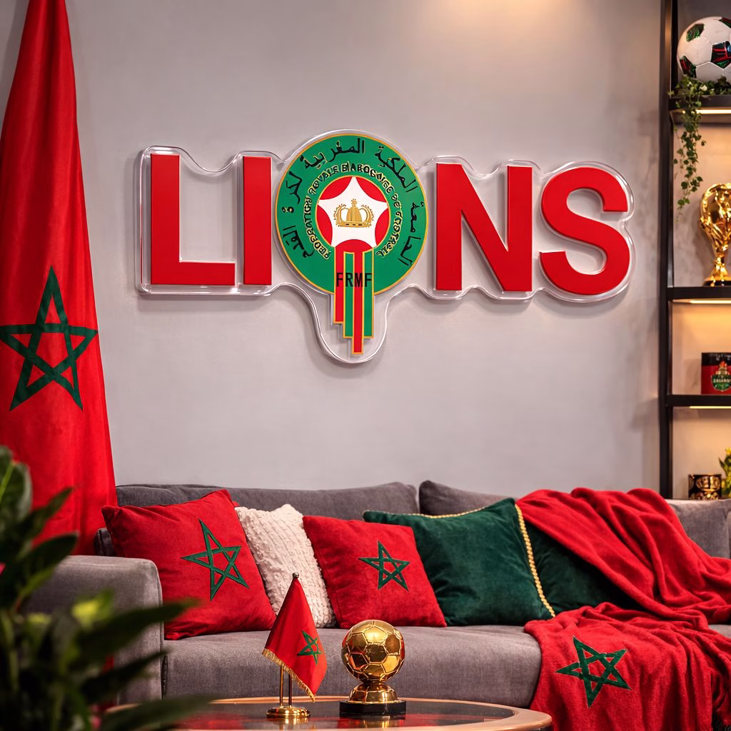 Déco murale football Maroc