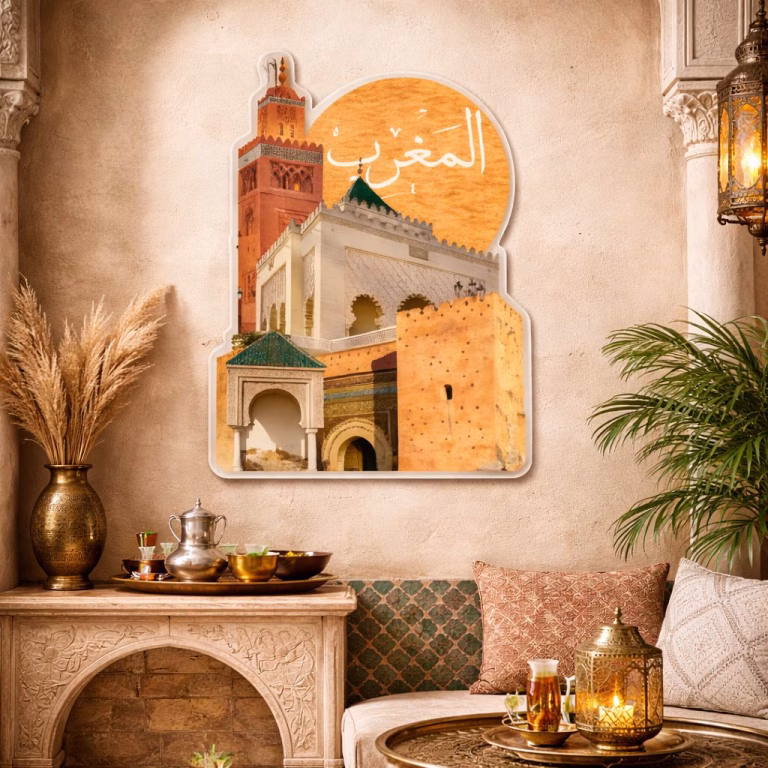 Décoration murale monuments du Maroc