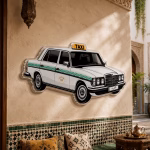 Décoration Murale Grand Taxi Maroc | Mercedes Vintage