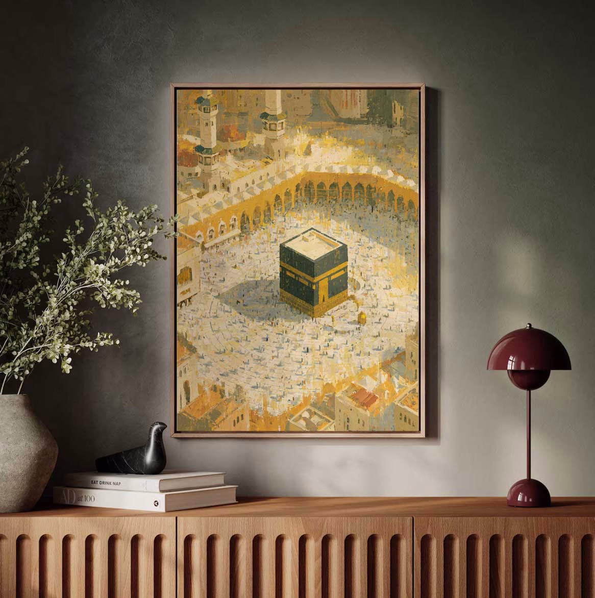 Tableau Islamique Kaaba – Décoration Murale Élégante – Image 2