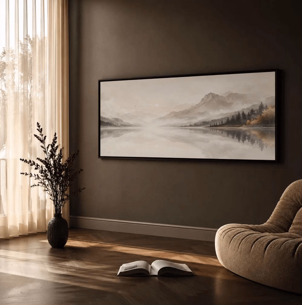 Tableau Panoramique Paysage Montagne et Lac – Image 4