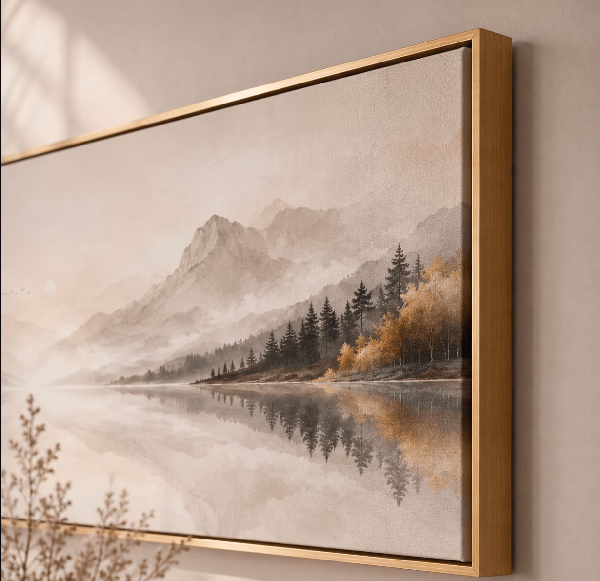 Tableau Panoramique Paysage Montagne et Lac – Image 3